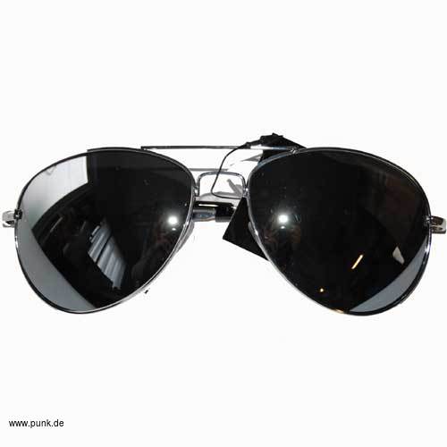 : Fliegerbrille/ Pilotenbrille, verspiegelt