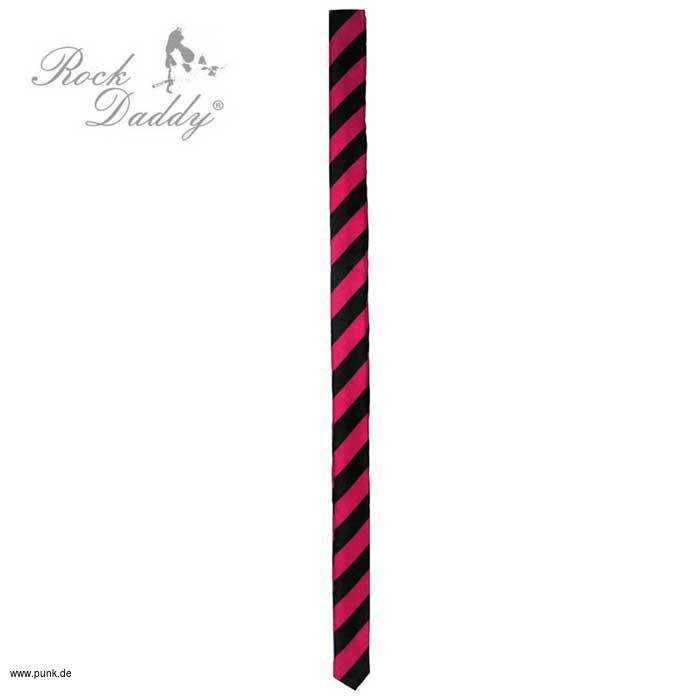 : Rot/schwarz gestreifte Krawatte