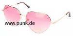 Fliegerbrille/ Pilotenbrille, Herzform rosa