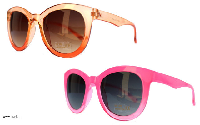 : Große Sonnenbrille, pink oder orange