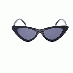 Katzenaugen-Sonnenbrille, schwarz