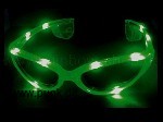 : LED Leuchtbrille, grün