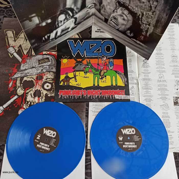 WIZO: Punk gibt`s nicht umsonst Doppel-LP Doppel-LP, limitiert, blaues Vinyl