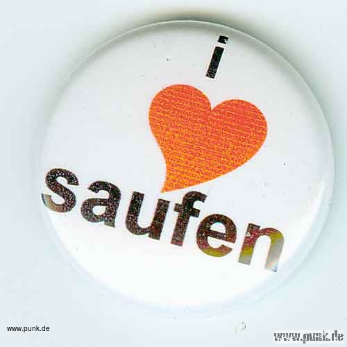 : I love Saufen-Button