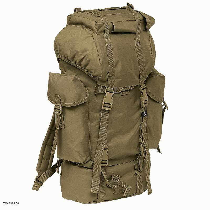 Brandit: Nylon-Rucksack, oliv