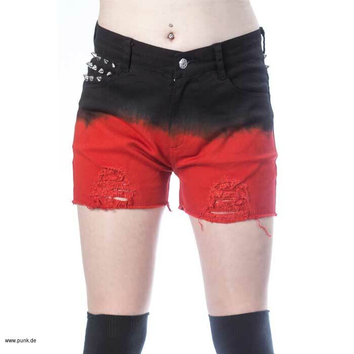 Vixxsin: Gaia shorts, schwarz-rot