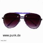 Piloten-Sonnenbrille/ Fliegerbrille, lila Rahmen