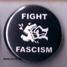 : Fight fascism Button
