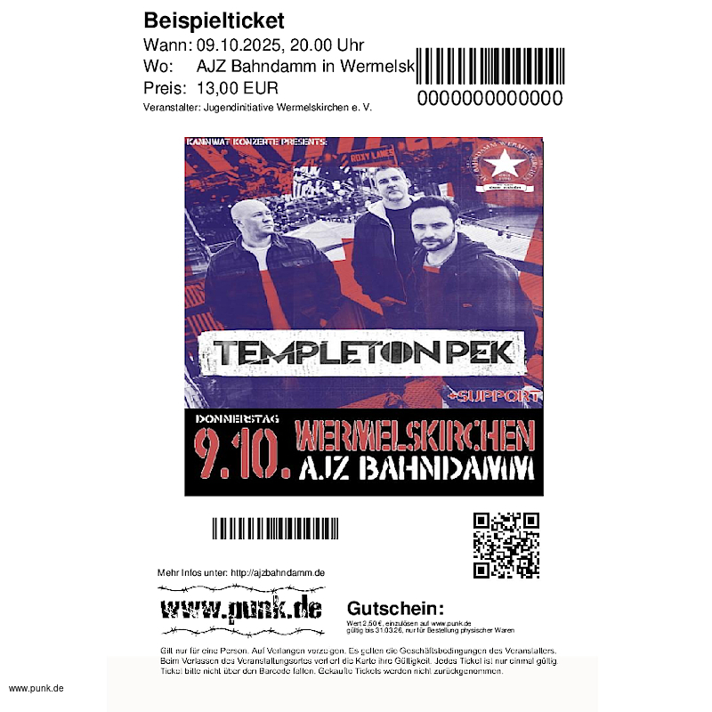 : Templeton Pek + The Heart Punches