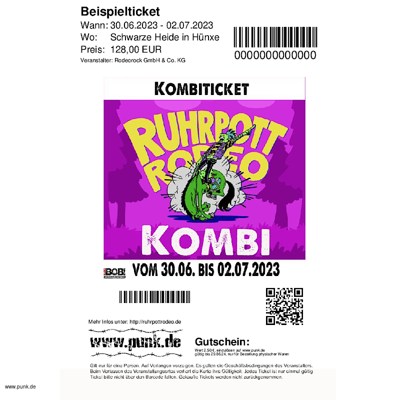 : Kombi-Ticket Ruhrpott Rodeo 2023