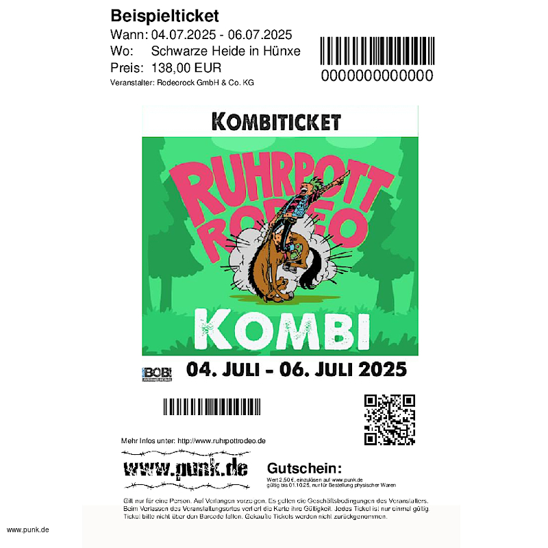 : Kombi-Ticket Ruhrpott Rodeo 2025