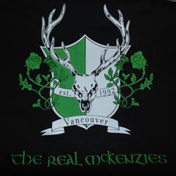 The Real McKenzies: Hoodie: Logo und Stag