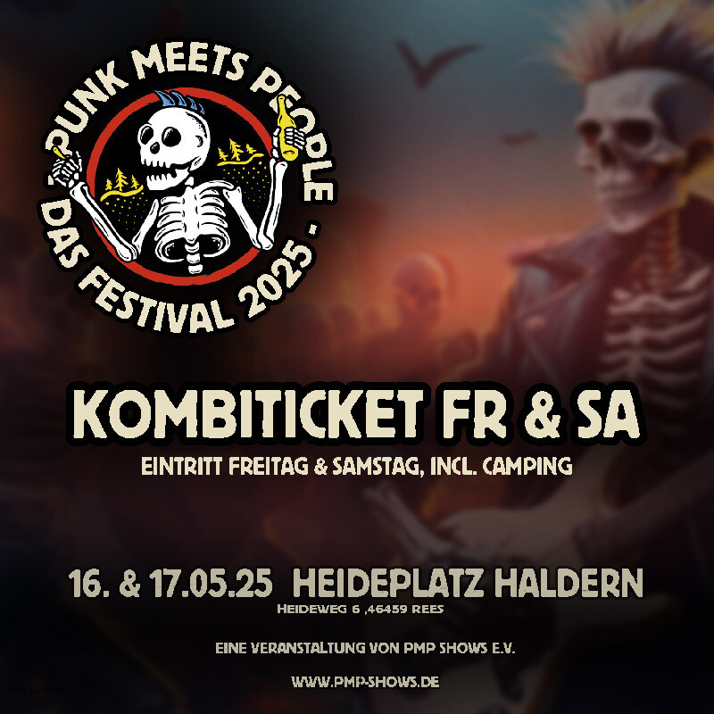 : HardTicket PMP Festival 2025 - Kombi Ticket (inkl. Camping mit WoMo / Bulli)